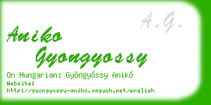 aniko gyongyossy business card